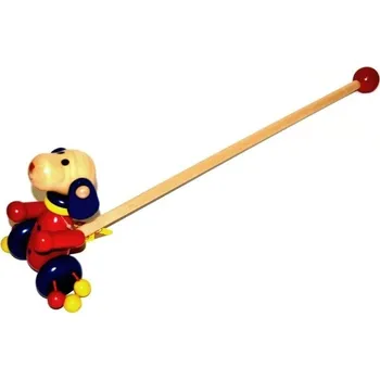 Dřevěná hračka HM studio Pes na tyči