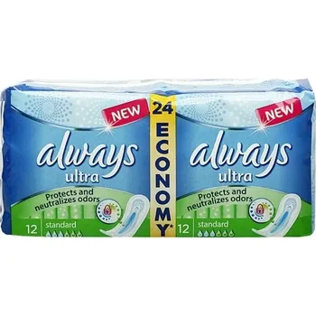 Always Ultra Standard 24ks - dámské vložky