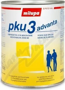 Speciální výživa MILUPA PKU 3 ADVANTA PLV. 1X500GM Roztok