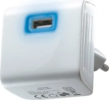 Adaptér k notebooku Solight USB nabíjecí adaptér 2100mA, bílý