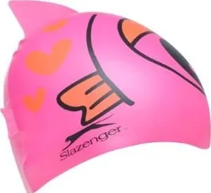 Plavecká čepice Slazenger Fun Silicone Swimming Cap Kids Pink