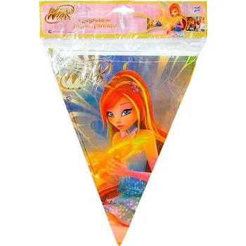 Party dekorace Winx Club Blom Vlaječka párty
