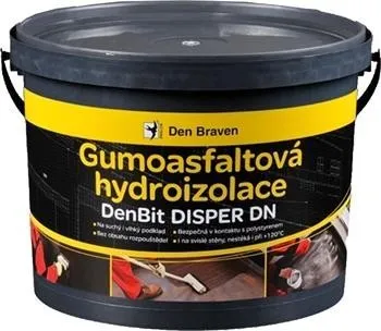 Gumoasfaltová hydroizolace DenBit DISPER DN 10 kg černá