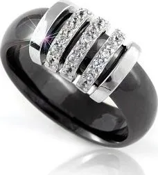 prsten Modesi Keramický prsten QJRQY6267KL 52 mm