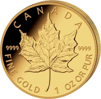 The Royal Canadian Mint Maple Leaf zlatá mince 1oz