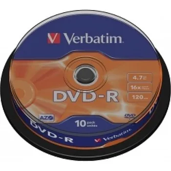 Optické médium Verbatim DVD-R 10-Pack Spindle