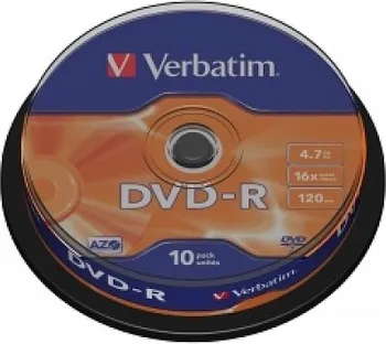 Optické médium Verbatim DVD-R 10-Pack Spindle