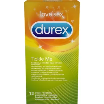 Kondom Durex Tickle Me kondom s vroubkovaným povrchem 12 kusů