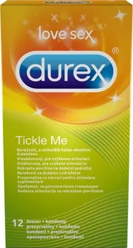 Kondom Durex Tickle Me kondom s vroubkovaným povrchem 12 kusů