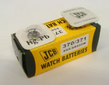 Článková baterie JCB hodinkové baterie typ 370/371, balení 10ks