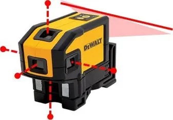 DeWALT DW0851 5bodový laser, 1 paprsek, vnitřní dosah 30 m
