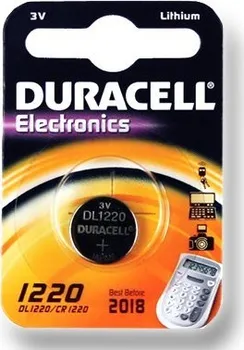 Článková baterie DURACELL knoflíkový článek 3V, CR1220 (DL1220)