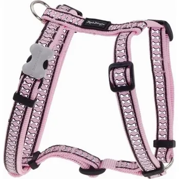 Red Dingo postroj 12 mm x 30-44 cm reflexní, růžový