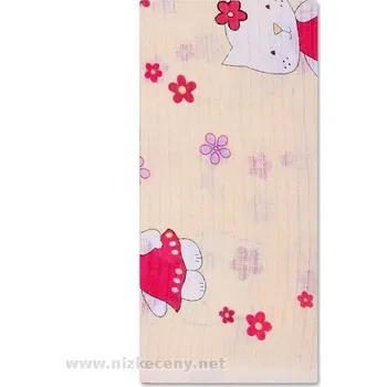 látková plena New Baby bavlněná plena s potiskem 60 x 80 cm