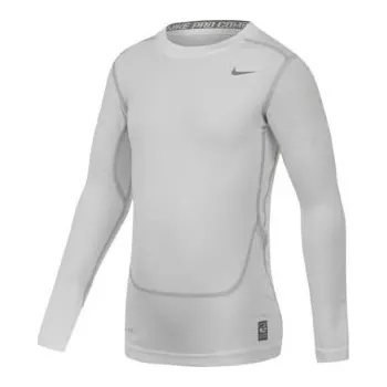 Nike Pro Combat Core Base Layer Top Junior White