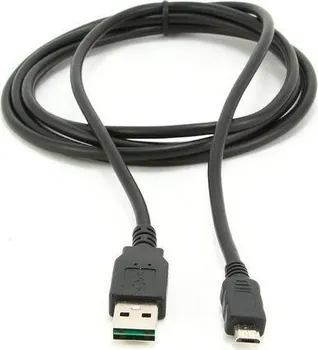Datový kabel Gembird double-sided USB 2.0 AM to Micro-USB cable, 1 m, black