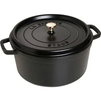 Staub kulatý hrnec černý, 30 cm