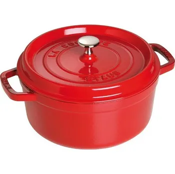 Hrnec Staub kulatý hrnec višňový 24 cm