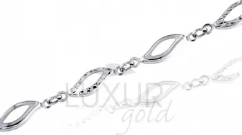 Náhrdelník Ozdobný náhrdelník z bílého zlata mohutný 585/19cm 1490505-0-19-0 1490505-0-19-0