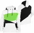 Pánská mikina Urban Classics Zig Zag Hoody Men Hoodie White Black