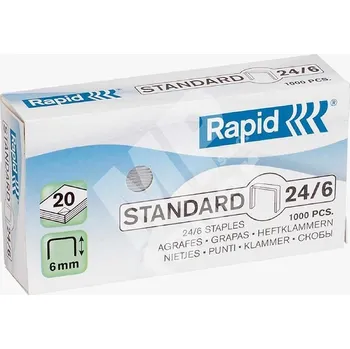 Spojovač 24 / 6 Rapid, výška 6mm, 1bal / 1000ks