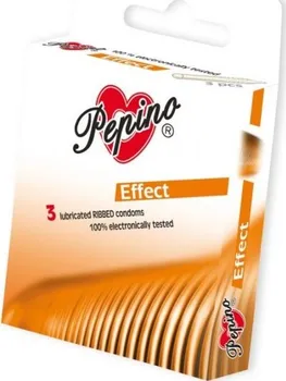 Kondom Pepino Effect zdrsněné kroužky kondom z přírodního latexu 3 kusy