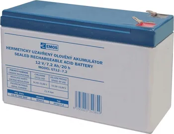 Záložní baterie 12V baterie (akumulátor) SLA 12V/7,2Ah