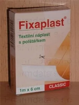 Náplast Fixaplast Classic 1mx6cm nedělená s polštářkem