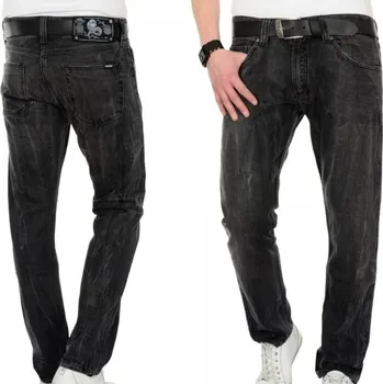 Pánské kalhoty Recenze Mazine Dr Grito Tube Male Slim Fit Jeans Black