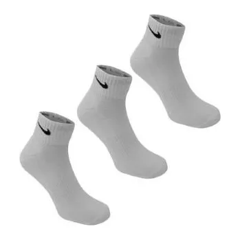 Pánské ponožky Nike Three Pack Quarter Socks Mens Black/White