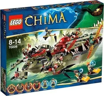 Stavebnice LEGO LEGO Chima 70006 Craggerův krokodýlí člun
