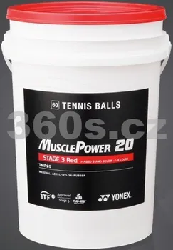 Tenisový míč Dětské tenisové míče Yonex Muscle Power 20 (60 ks)