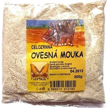 Mouka Natural Celozrnná ovesná mouka 300 g