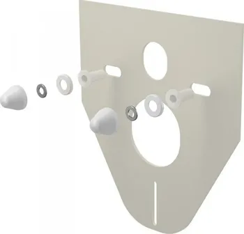 ALCAPLAST Izolační deska pro závěsné WC a bidet s příslušenstvím a krytkou (chrom) M930CR