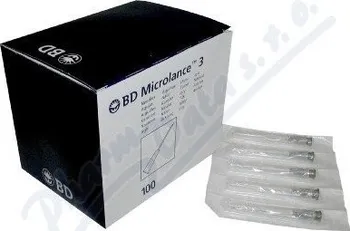 Injekční stříkačka BD Microlance Inj. jehla 22G 0.70x40 černá 100ks