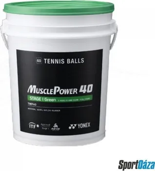 Tenisová raketa Dětské tenisové míče Yonex Muscle Power 40 (60 ks)