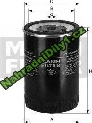 Palivový filtr Filtr palivový MANN (MF WK970/2)