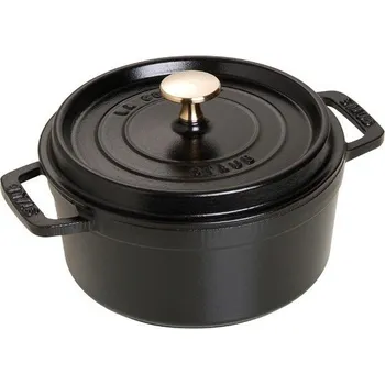 Staub kulatý hrnec černý, 18 cm