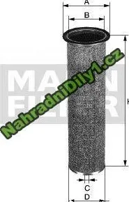 Vzduchový filtr Pojistná vložka filtru vzduchu MANN (MF CF950)