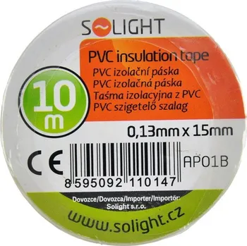 Izolační páska Solight izolační páska, 15mm x 0,13mm x 10m, bílá