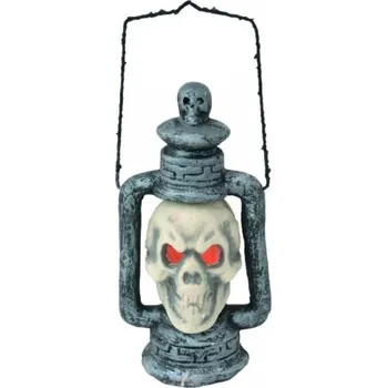 Party dekorace Recenze Europalms Halloween Lucerna s lebkou 35 x 19 x 15 cm