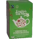 English Tea Shop bio a fairtrade zelený čaj s granátovým jablkem 20 sáčků