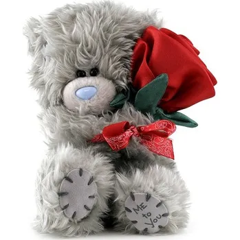 plyšák Me to You Medvídek 11cm s růží