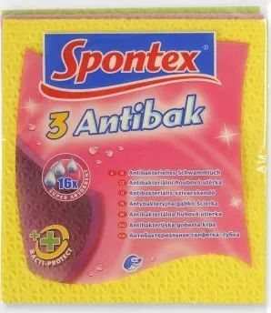 Spontex 3 Antibak antibakteriální houbová utěrka 3 ks