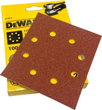 Brusný papír DT3032 Brusný papír suchý zip 115x115mm P 80 25ks DeWALT