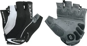 Cyklistické rukavice Force STRIPES gel černé rukavice