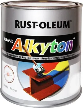 barva na kov Alkyton hladký lesklý RAL 9010 bílá 5l