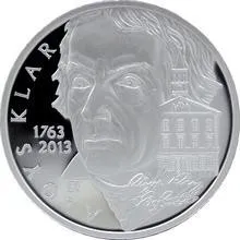 Česká mincovna Stříbrná mince 200 Kč 2013 Aloys Klar proof 13 g