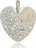 CRYSTAL STONE Stříbrný přívěsek s krystaly Swarovski Natural Heart