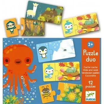 Djeco Duo Pelíšky 20 dílků puzzle pro nejmenší Djeco Duo Pelíšky 20 dílků